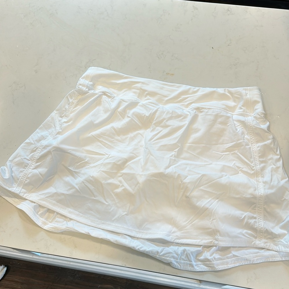 White Lululemon tennis skirt